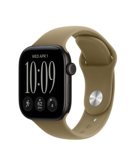 Apple Watch Series 12, 42 mm, Black Aluminum Olive Sport Band M/L