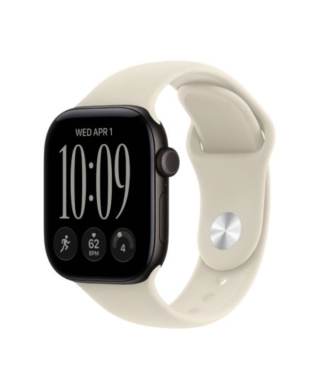 Apple Watch Series 12, 42 mm, Black Aluminum Sand Sport Band M/L