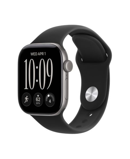 Apple Watch Series 12, 42 mm, Space Gray Aluminum Black Sport Band M/L