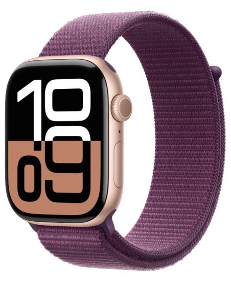 Умные часы Apple Watch Series 10 42 мм, Aluminium Case GPS, Sport Loop, Rose Gold