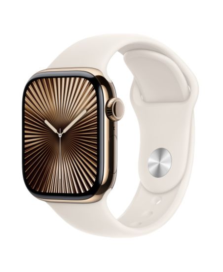Умные часы Apple Watch Series 10 42 мм, M/L 140-245 мм, Titanium Case GPS+Cellular, Gold