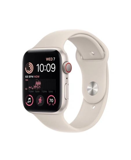 Apple Watch SE 2022, 40 мм, корпус из алюминия цвета «сияющая звезда», спортивный ремешок цвета «сияющая звезда»