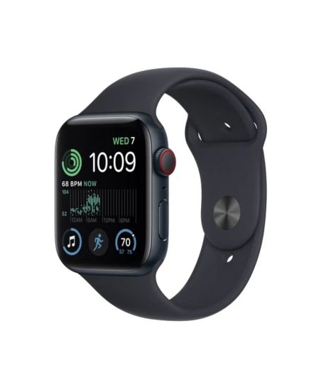 Apple Watch SE 2022, 40 мм, корпус из алюминия цвета «тёмная ночь», спортивный ремешок цвета «тёмная ночь»