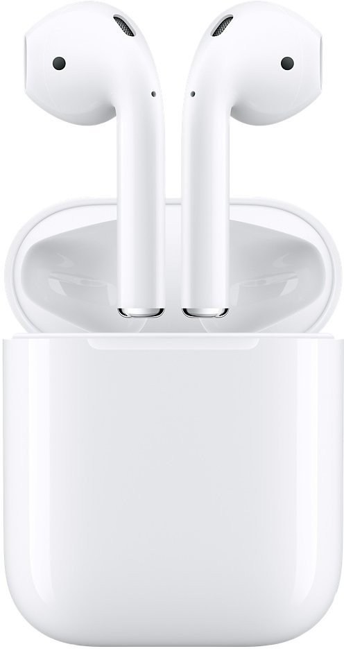Беспроводные наушники Apple AirPods 2 (с беспроводным зарядным футляром) MRXJ2